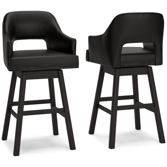 Tallenger Bar Stools (Set of 2) - D380-930X2 - product view or room setting; set of 2; individual included-item views (supplier image 1)