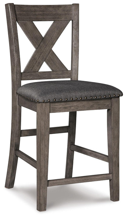 Caitbrook Bar Stools (Set of 2) - D388-124X2 - product view or room setting; set of 2; individual included-item views (supplier image 3)