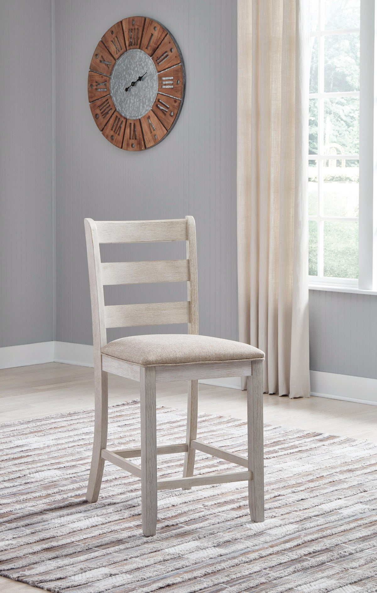 Skempton Bar Stools (Set of 2) - D394-124X2 - product view or room setting; set of 2; individual included-item views (supplier image 8)