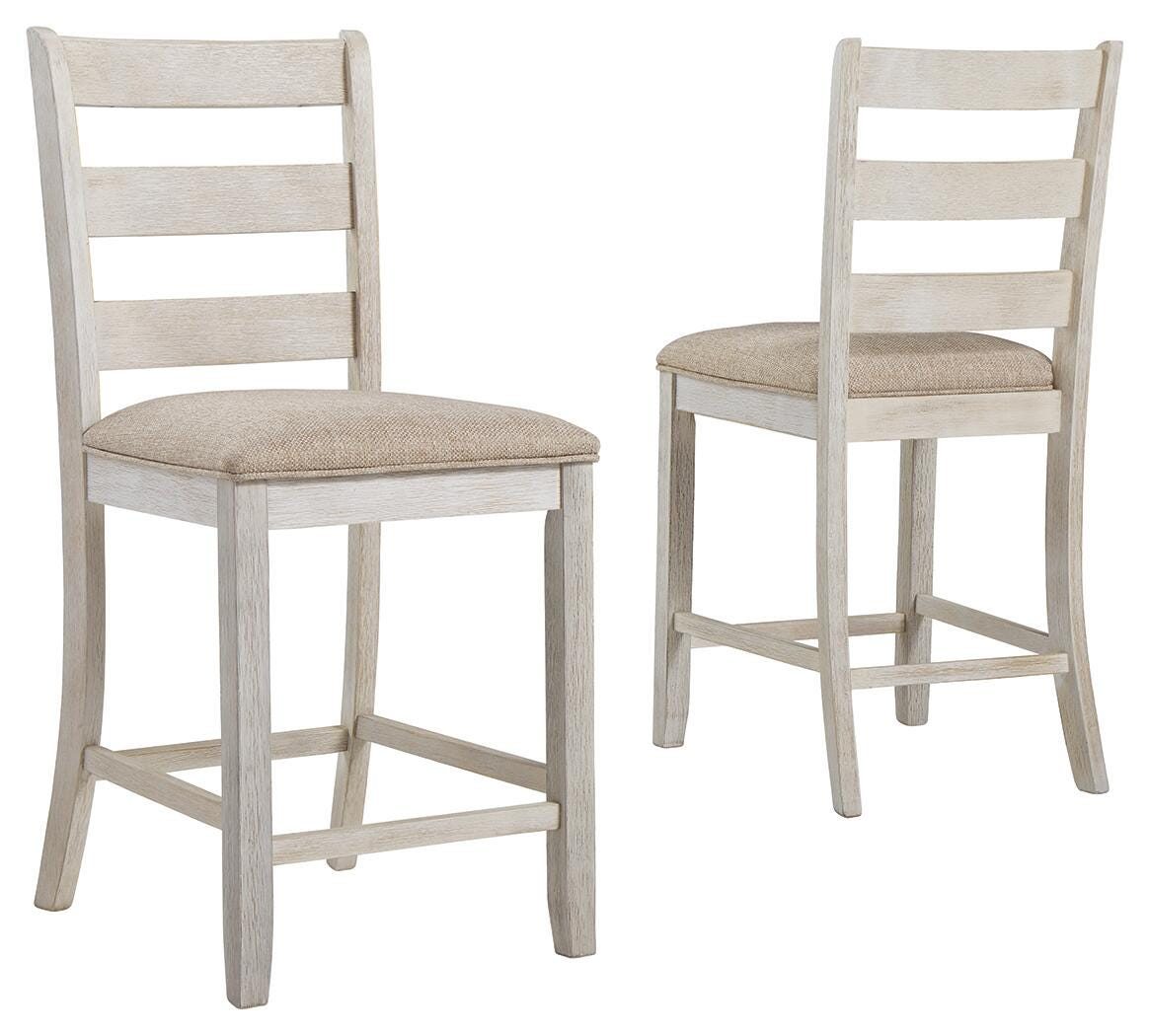 Skempton Bar Stools (Set of 2) - D394-124X2 - product view or room setting; set of 2; individual included-item views (supplier image 1)