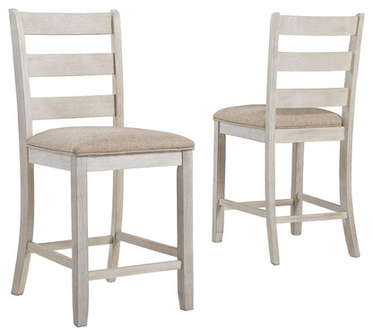 Skempton Bar Stools (Set of 2) - D394-124X2 - product view or room setting; set of 2; individual included-item views (supplier image 1)