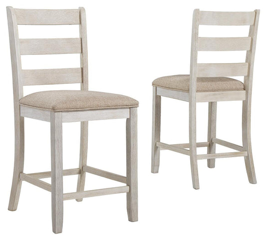 Skempton Bar Stools (Set of 2) - D394-124X2 - product view or room setting; set of 2; individual included-item views (supplier image 1)