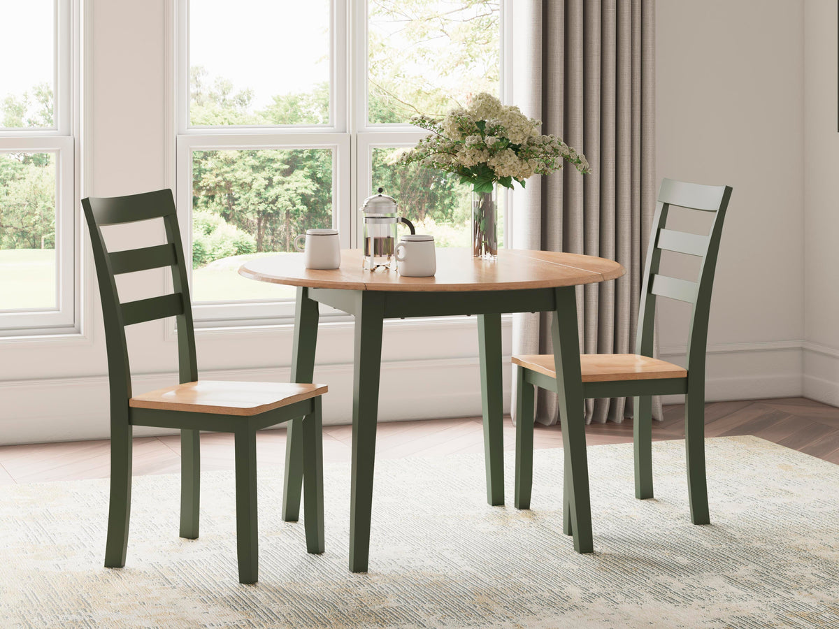 Gesthaven Dining Room Sets - D401D4 - product view or room setting; complete kit and included component views (supplier image 160)