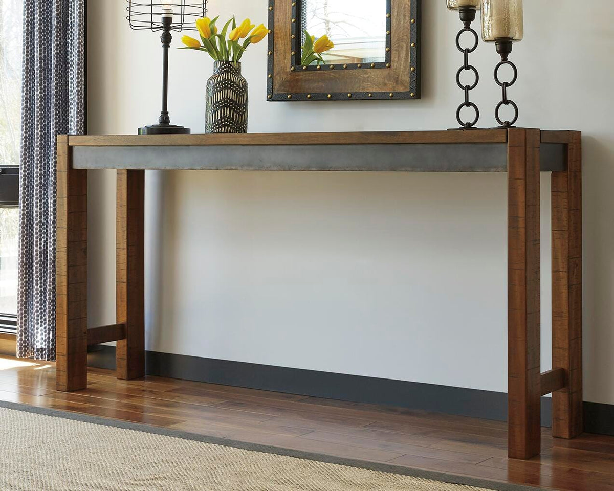 Torjin Counter Height Dining Table - D440-52 - product view or room setting; only counter height table included (supplier image 2)