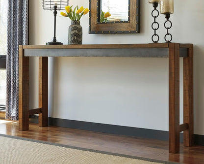 Torjin Counter Height Dining Table - D440-52 - product view or room setting; only counter height table included (supplier image 2)