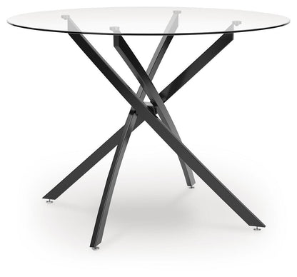 Pharwynn Dining Table - D446-15 - product view or room setting; only dining table included (supplier image 1)