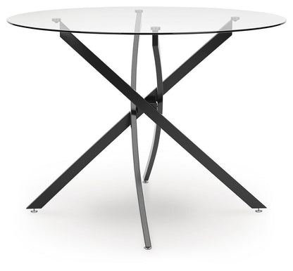 Pharwynn Dining Table - D446-15 - product view or room setting; only dining table included (supplier image 3)