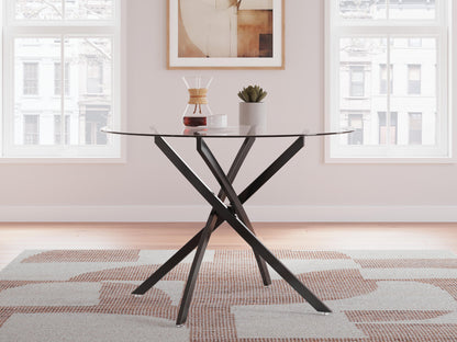 Pharwynn Dining Table - D446-15 - product view or room setting; only dining table included (supplier image 2)