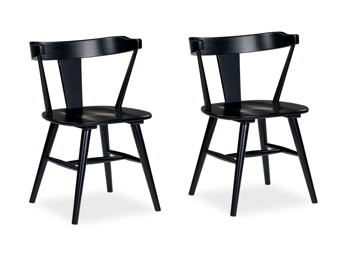 Gretlynn Dining Chairs (Set of 2) - D501-02X2 - product view or room setting; set of 2; individual included-item views (supplier image 1)