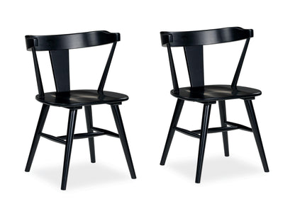 Gretlynn Dining Chairs (Set of 2) - D501-02X2 - product view or room setting; set of 2; individual included-item views (supplier image 1)