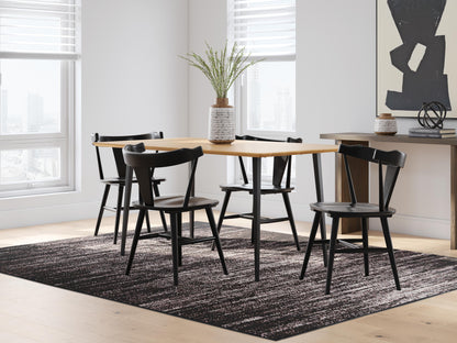 Gretlynn Dining Room Sets - D501D3 - product view or room setting; complete kit and included component views (supplier image 2)