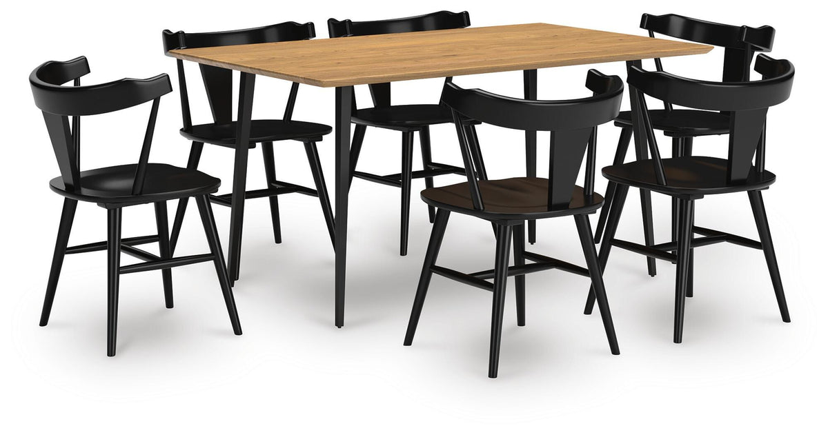 Gretlynn Dining Room Sets - D501D4 - product view or room setting; complete kit and included component views (supplier image 24)
