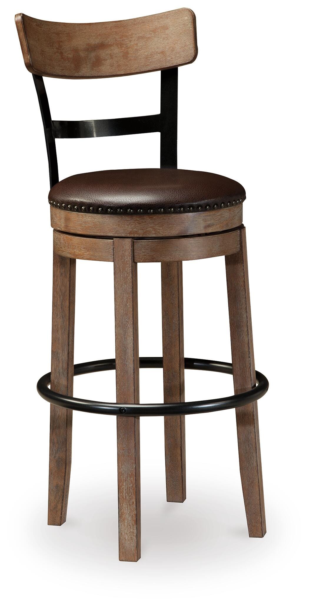 Pinnadel Bar Stools (Set of 2) - D542-130X2 - product view or room setting; set of 2; individual included-item views (supplier image 3)