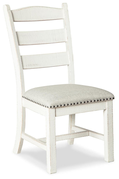Valebeck Dining Chairs (Set of 2) - D546-01X2 - product view or room setting; set of 2; individual included-item views (supplier image 1)
