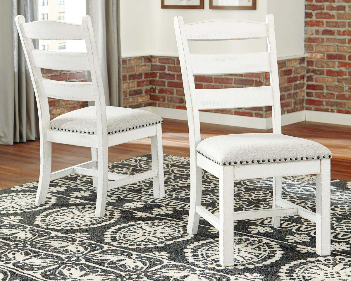 Valebeck Dining Chairs (Set of 2) - D546-01X2 - product view or room setting; set of 2; individual included-item views (supplier image 2)