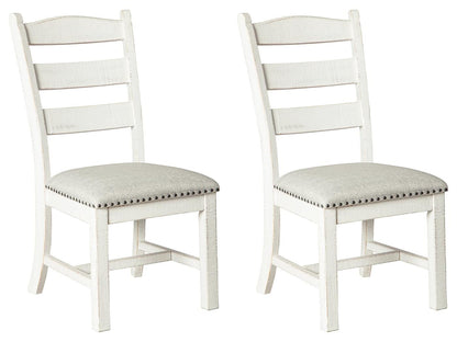Valebeck Dining Chairs (Set of 2) - D546-01X2 - product view or room setting; set of 2; individual included-item views (supplier image 8)
