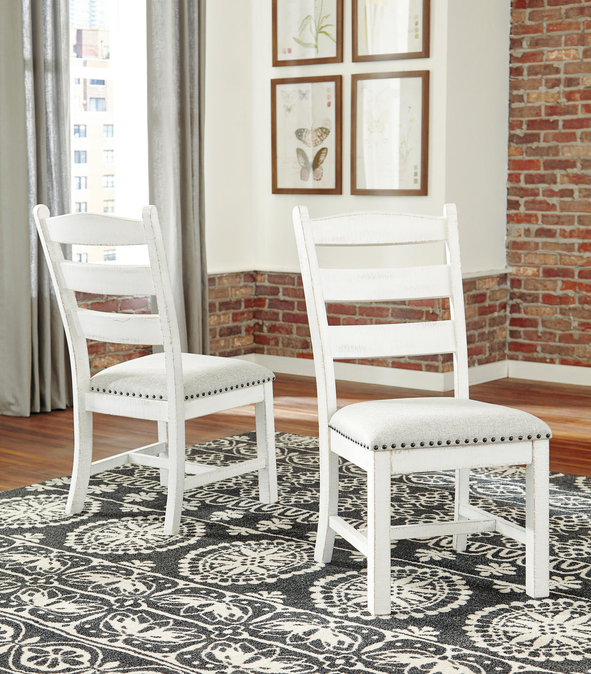 Valebeck Dining Chairs (Set of 2) - D546-01X2 - product view or room setting; set of 2; individual included-item views (supplier image 3)