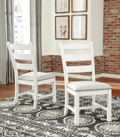 Valebeck Dining Chairs (Set of 2) - D546-01X2 - product view or room setting; set of 2; individual included-item views (supplier image 3)