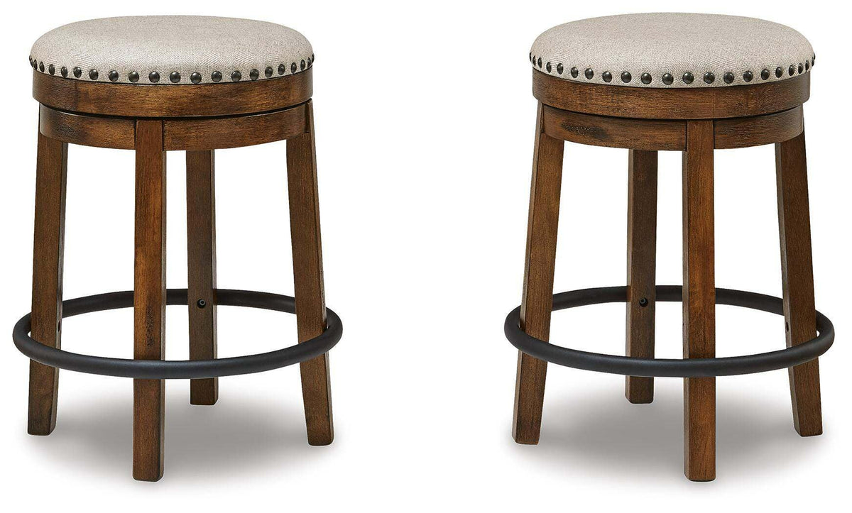 Valebeck Counter Height Stool - D546-124 - product view or room setting; only stool included (supplier image 5)