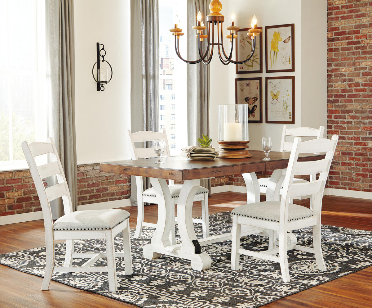 Valebeck Dining Chairs (Set of 2) - D546-01X2 - product view or room setting; set of 2; individual included-item views (supplier image 5)