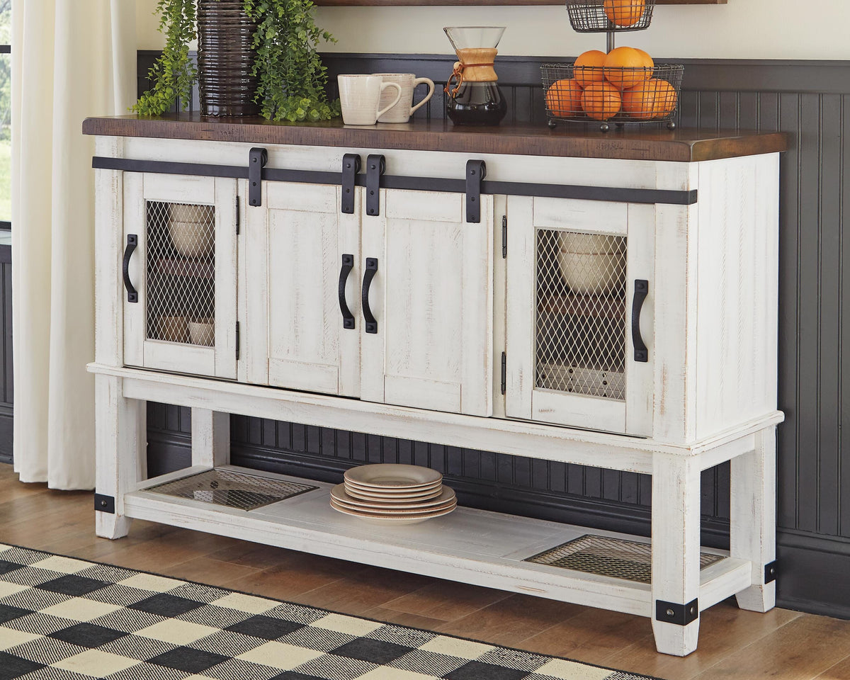 Valebeck Dining Server - D546-60 - product view or room setting; only dining room storage included (supplier image 2)