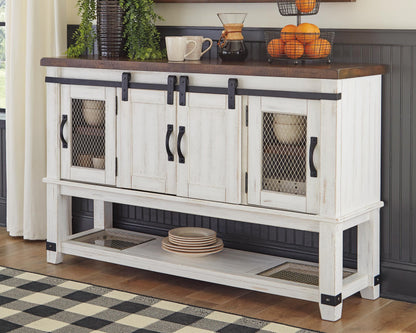 Valebeck Dining Server - D546-60 - product view or room setting; only dining room storage included (supplier image 2)