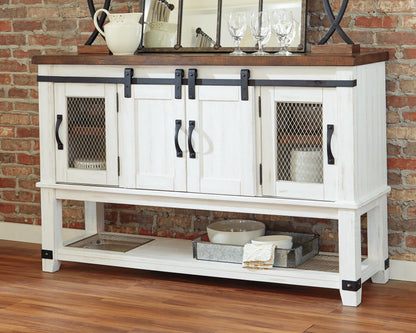 Valebeck Dining Server - D546-60 - product view or room setting; only dining room storage included (supplier image 5)