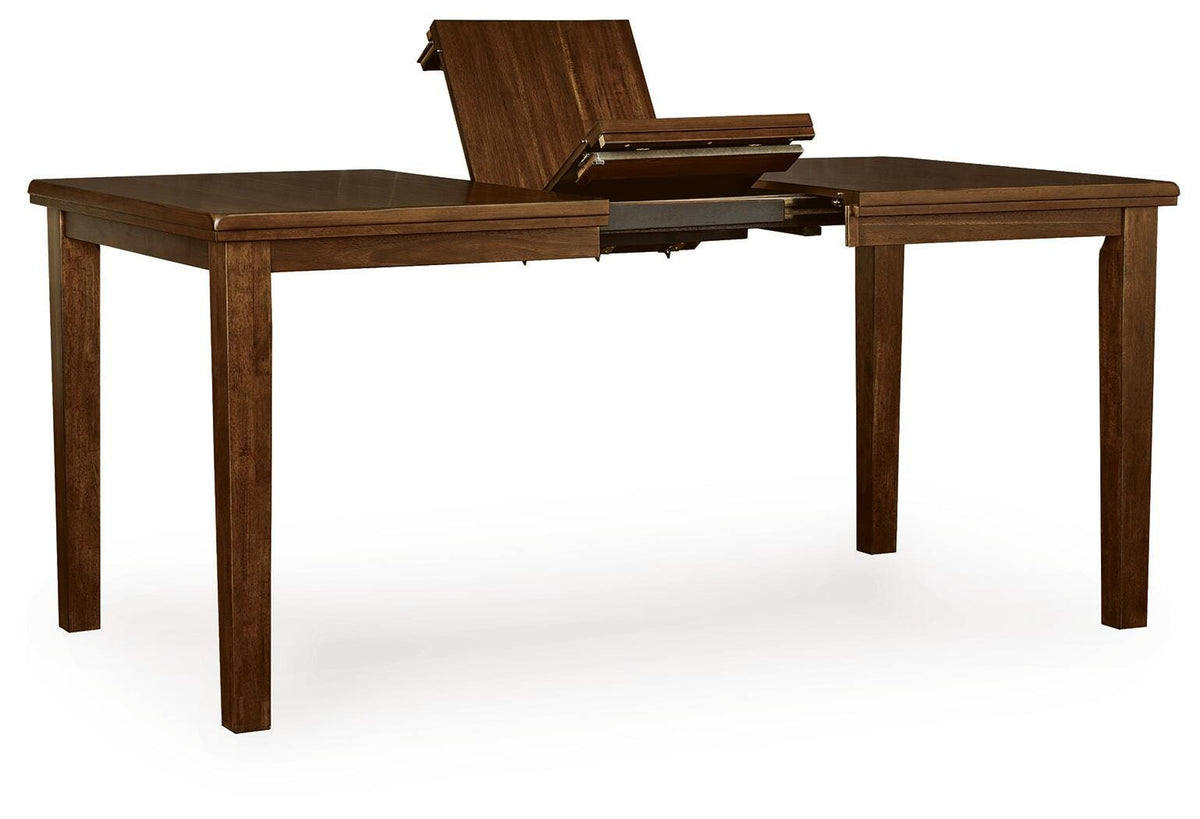 Ralene Counter Height Dining Extension Table - D594-32 - product view or room setting; only counter height table included (supplier image 3)