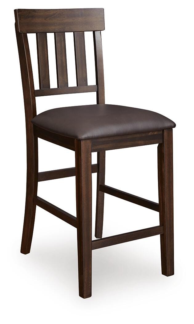 Haddigan Bar Stools (Set of 2) - D596-124X2 - product view or room setting; set of 2; individual included-item views (supplier image 3)