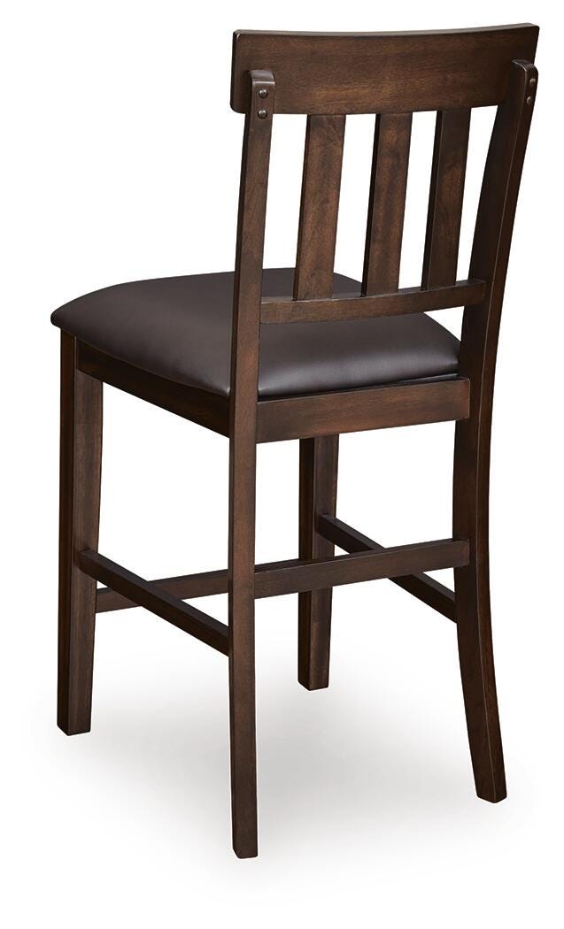 Haddigan Bar Stools (Set of 2) - D596-124X2 - product view or room setting; set of 2; individual included-item views (supplier image 6)