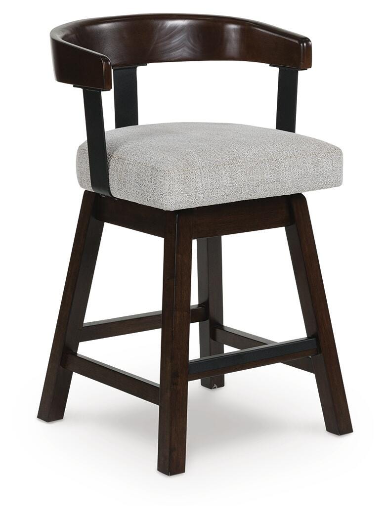 Haddigan Bar Stools (Set of 2) - D596-224X2 - product view or room setting; set of 2; individual included-item views (supplier image 14)