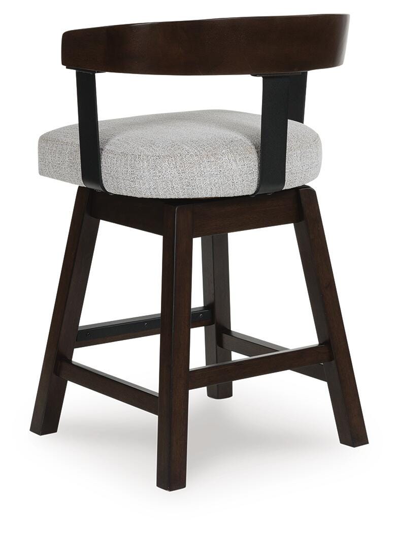 Haddigan Bar Stools (Set of 2) - D596-224X2 - product view or room setting; set of 2; individual included-item views (supplier image 16)