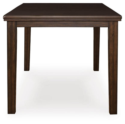 Haddigan Counter Height Dining Extension Table - D596-32 - product view or room setting; only counter height table included (supplier image 4)