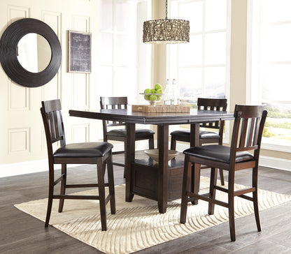 Haddigan Bar Stools (Set of 2) - D596-124X2 - product view or room setting; set of 2; individual included-item views (supplier image 8)