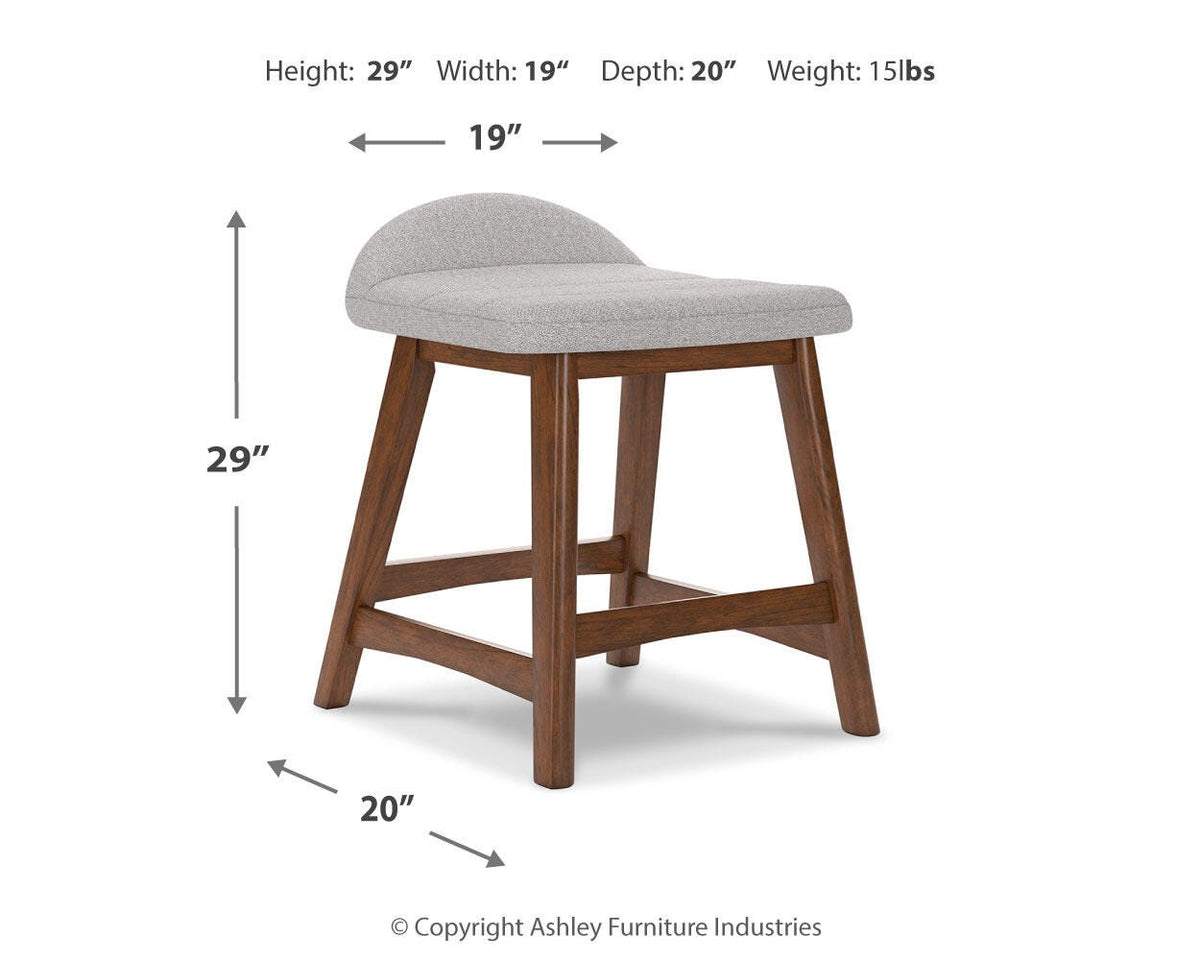 Lyncott Bar Stools (Set of 2) - D615-124X2 - approximate manufacturer dimensions (supplier image 51)