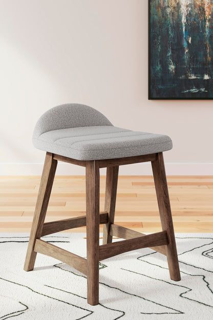 Lyncott Bar Stools (Set of 2) - D615-124X2 - product view or room setting; set of 2; individual included-item views (supplier image 42)