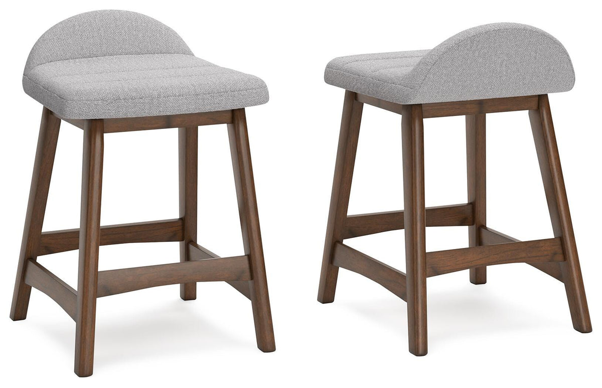 Lyncott Bar Stools (Set of 2) - D615-124X2 - product view or room setting; set of 2; individual included-item views (supplier image 52)