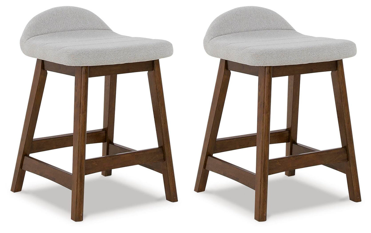 Lyncott Bar Stools (Set of 2) - D615-124X2 - product view or room setting; set of 2; individual included-item views (supplier image 40)