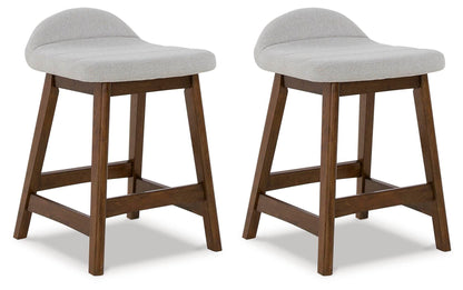 Lyncott Bar Stools (Set of 2) - D615-124X2 - product view or room setting; set of 2; individual included-item views (supplier image 40)