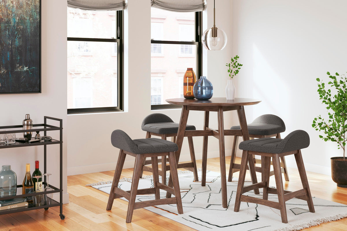Lyncott Bar Stools (Set of 2) - D615-224X2 - product view or room setting; set of 2; individual included-item views (supplier image 25)