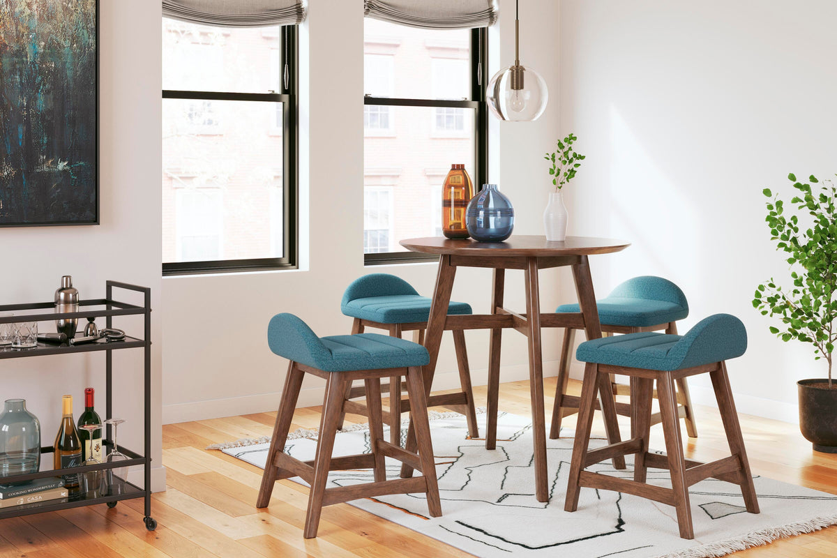 Lyncott Bar Stools (Set of 2) - D615-324X2 - product view or room setting; set of 2; individual included-item views (supplier image 12)