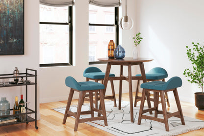 Lyncott Bar Stools (Set of 2) - D615-324X2 - product view or room setting; set of 2; individual included-item views (supplier image 12)
