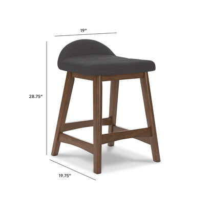 Lyncott Bar Stools (Set of 2) - D615-224X2 - approximate manufacturer dimensions (supplier image 26)