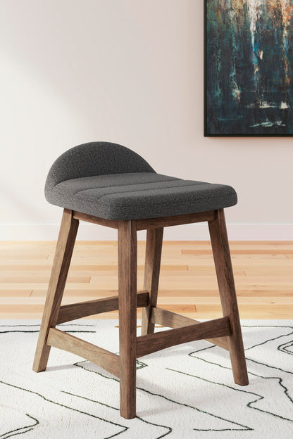 Lyncott Bar Stools (Set of 2) - D615-224X2 - product view or room setting; set of 2; individual included-item views (supplier image 17)
