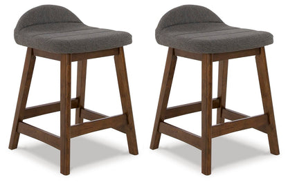 Lyncott Bar Stools (Set of 2) - D615-224X2 - product view or room setting; set of 2; individual included-item views (supplier image 15)