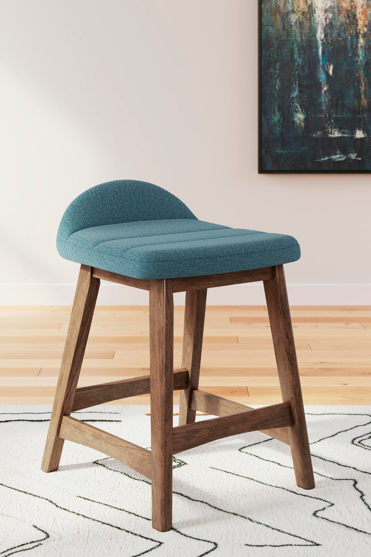 Lyncott Bar Stools (Set of 2) - D615-324X2 - product view or room setting; set of 2; individual included-item views (supplier image 3)