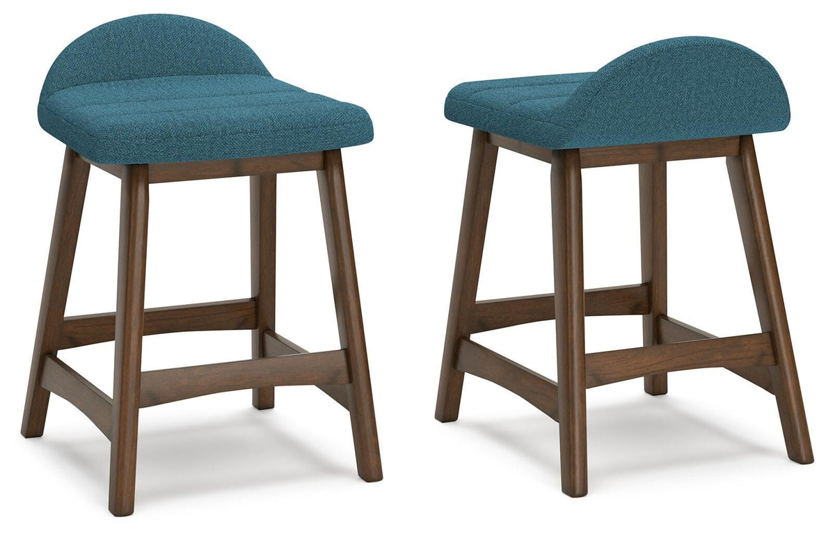 Lyncott Bar Stools (Set of 2) - D615-324X2 - product view or room setting; set of 2; individual included-item views (supplier image 14)