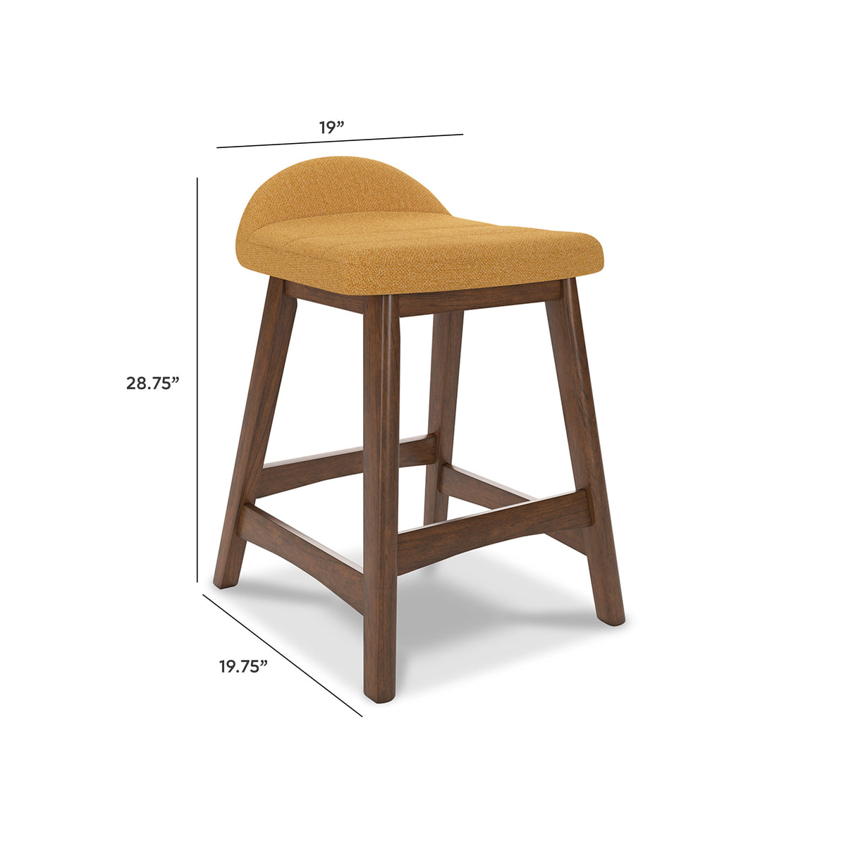 Lyncott Bar Stools (Set of 2) - D615-424X2 - approximate manufacturer dimensions (supplier image 38)