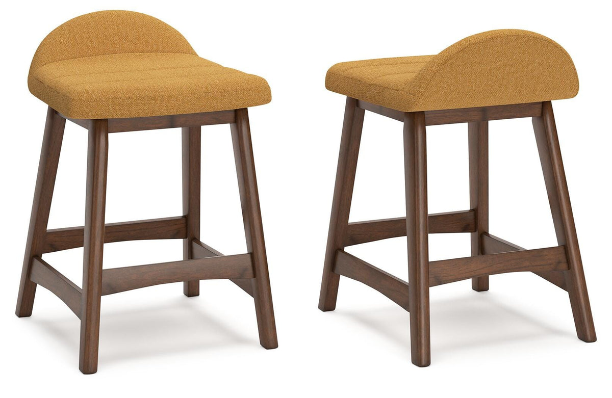 Lyncott Bar Stools (Set of 2) - D615-424X2 - product view or room setting; set of 2; individual included-item views (supplier image 39)