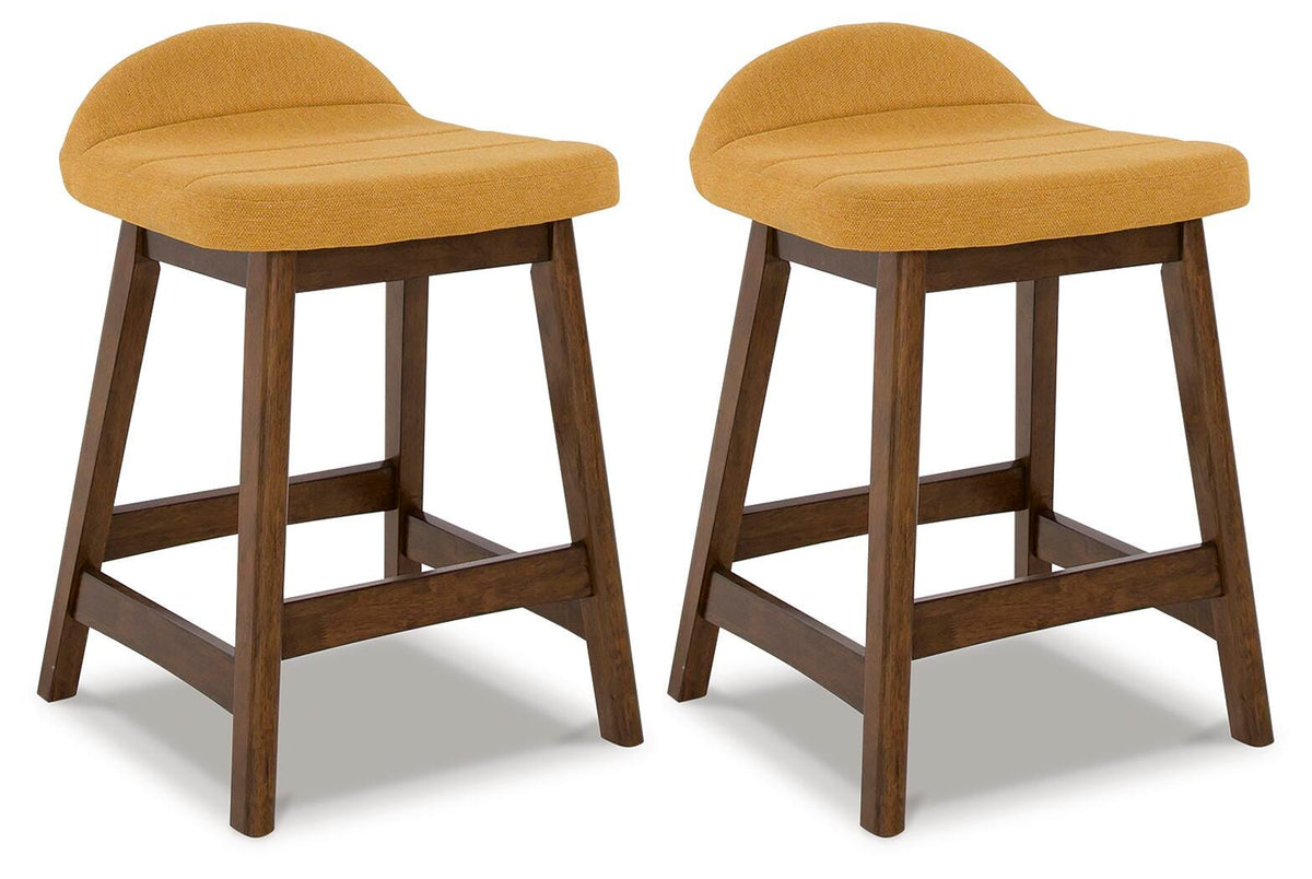 Lyncott Bar Stools (Set of 2) - D615-424X2 - product view or room setting; set of 2; individual included-item views (supplier image 27)